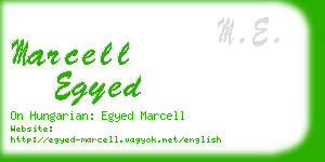 marcell egyed business card